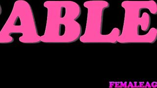 Female Agent Vision of beauty and her dripping wet pussy