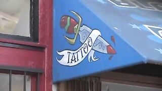Butch Lesbian fucks the Tattoo Artist