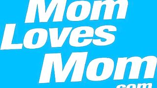 Blond milfs kissing licking and dildo fucking