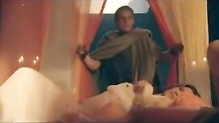 Jaime Murray and Lucy Lawless threesome 