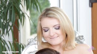 Jemma Valentine and Cherry Bright in lesbian scene by