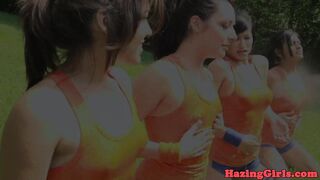 Lesbian students WAM muffdiving hazing ritual