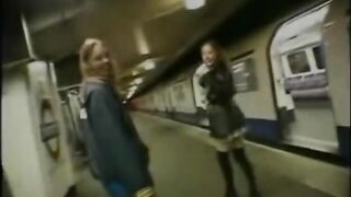 2 Girls Flashing & Playing in Public