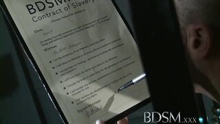 BDSM XXX Male muscular subs are teased by horny mistress