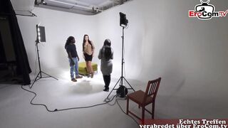 German model babe with big tits seduce from big black cock