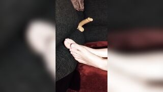 Ejaculates on my feet