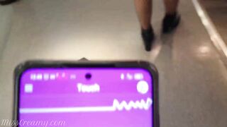Public Remote Vibrator in Mall – I control the pussy with Lush