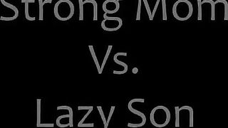 Strong Mom Vs Lazy Step Step Son - Family Therapy