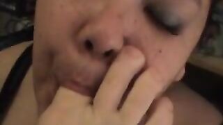 Lesbian BBW foot worship 2