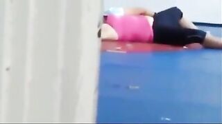 Lesbians caught playing