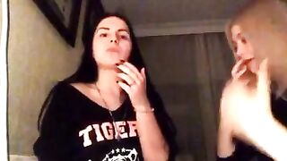 Lesbian in webcam