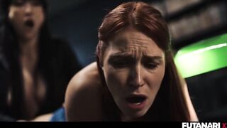 Asian Futa Ladyboy Fucks Redhead Girl With Pussy Creampie Cleanup And Shemale Cumshots