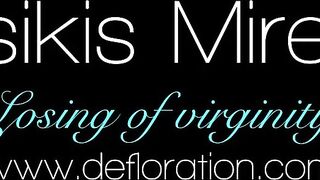 Defloration - a professional takes Mirella's virginity