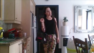 montrando sus panties