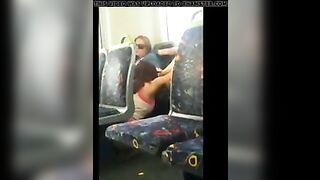 Lesbians have oral on train