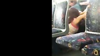 Lesbians have oral on train