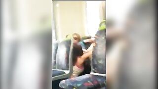 Lesbians have oral on train