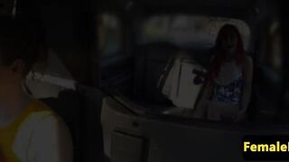 British taxi les pussylicked on the backseat