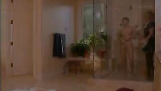 lesbian maid helps out in shower