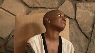 A Beautiful busty Kitten with a Black cougar. 