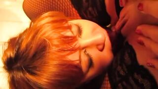 Lesbian piss slut drinking from her master's golden stream