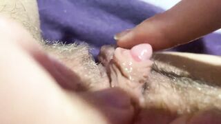 huge clitoris jerking and rubbing orgasm in extreme close up pov HD