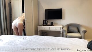 "Let's not sexualize things, I am your stepmom". Step Mom share a bed in a hotel