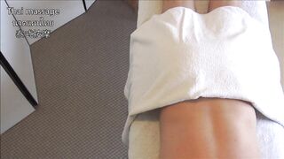 Thai massage with masseuse filming happy ending
