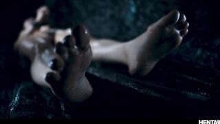 Sexy Asian Girl Gets Eaten By Monster In Abandoned Warehouse And Ends Up Filled With Cum Cumflation