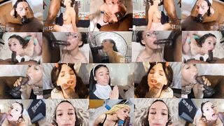 Cum Plastered Faces Throat Fucking Cumshots Creampies & Loud Orgasms ‍ COMPILATION