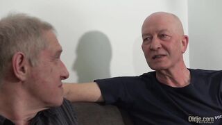 Hot and sexy 19yo fucked hard by 2 grandpas in the same time