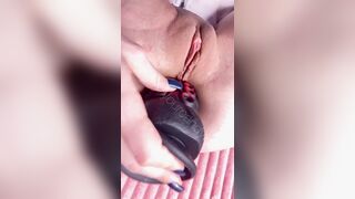A Teenage Girl Stretches Her Ass With Various Anal Toys. Orgasm, Gape