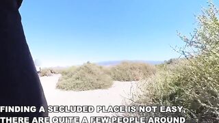 NUDIST BEACH WHORE exhibitionist amateur girl blowjobs stranger sorrounded by old voyeur men