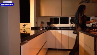 Busty housewife gets fucked by a burglar who breaks into her house - use my Honey Play Box toy