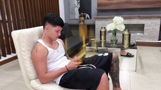 Voyeur stepbrother spies on me while I masturbate and I end up letting him fuck me-SALOMÉ GIL-PART 1