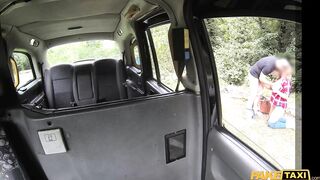 FakeTaxi - Big tits British hottie Victoria Summers sucks cock and enjoys fucking outdoors ending with huge facial cumshot