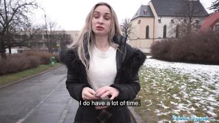 Public Agent Wife with a fabulous body cheat with a guy who has big dick