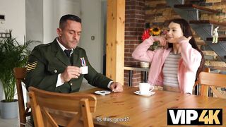 VIP4K. Luckiest Soldier Ever. Hot sex with Matty
