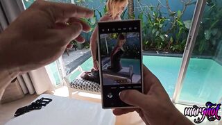 photo shoot that goes into a lollipop, she shows off her big ass he can't help but take out his cock