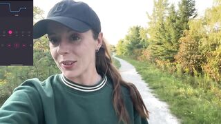 Risky Trail Walk With My Lush! - Public Orgasm - Remote Vibrator