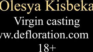 Young real virgin gymnast will prove her virginity!