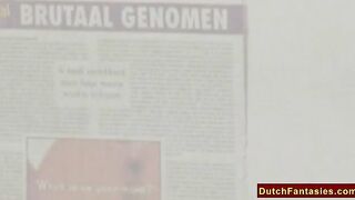 Ugly Dutch Granny Fucks Office Boy