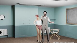Indi and her master's special room - a caning short animation