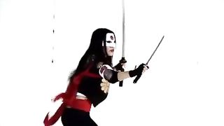 Squad - Harley Quinn Kiss Katana - Censored Version