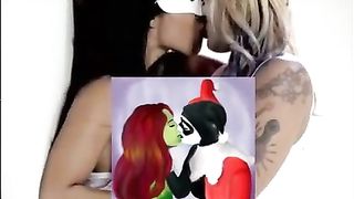 Squad - Harley Quinn Kiss Katana - Censored Version