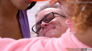 Beautfiul Ebony Girls Dyke Out In Front Of White Step Dad 