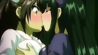Mizugi Kanojo - Lesbian Yuri Kiss Scene