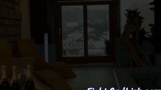 European babe orally pleasing her lover