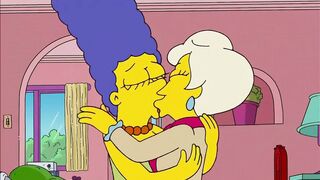 The Simpsons - Lindsey Naegle Kiss Marge Simpson