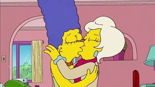 The Simpsons - Lindsey Naegle Kiss Marge Simpson
